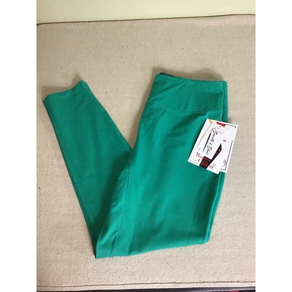 Women With Control Waist Control Pants Sz. Lrg Tall Green NWT Slimming Pants - Picture 4 of 12